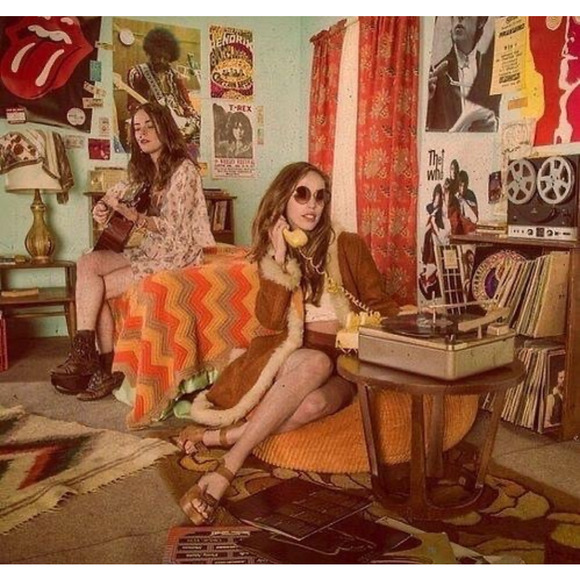 Vintage 1970's Rare Rags by Kressandra Hippie Festival Dress - Picture 2 of 11